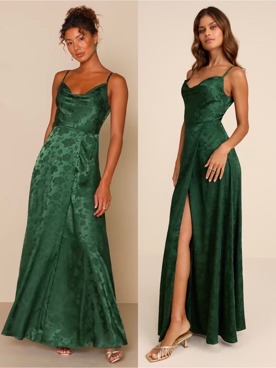 Lulus Dresses & Skirts - LULUS Floral Satin Sleeveless Soft Girl Fairycore Wedding Guest Formal Gown M
